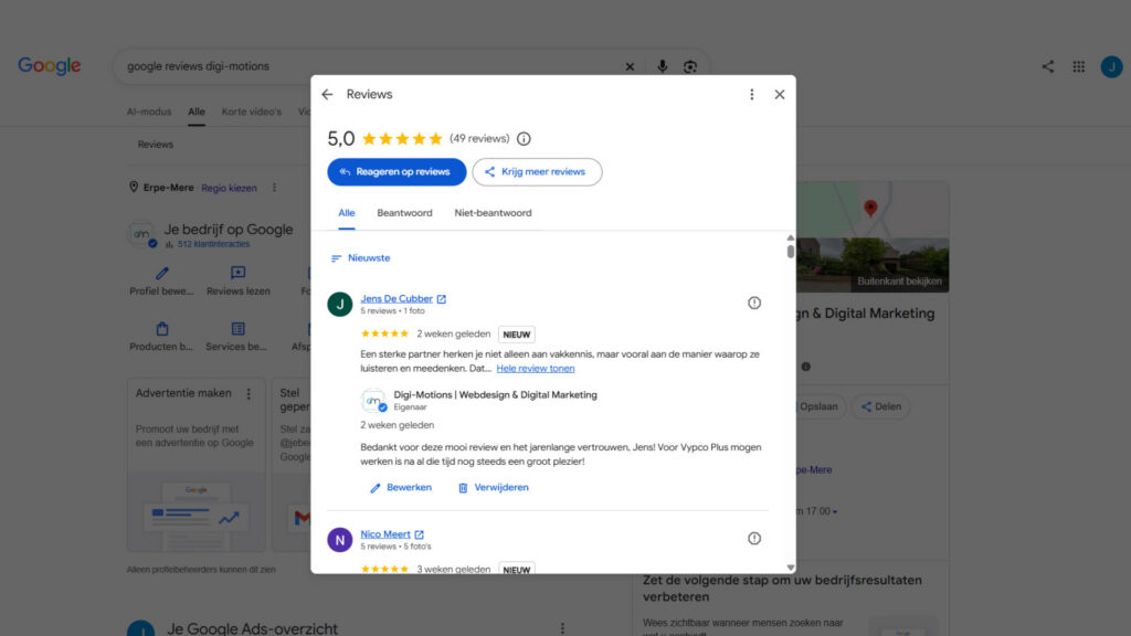 google reviews verdwenen